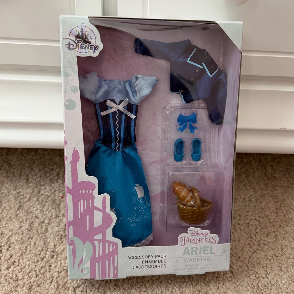 NWT Disney Princess Ariel accessory pack blue dress